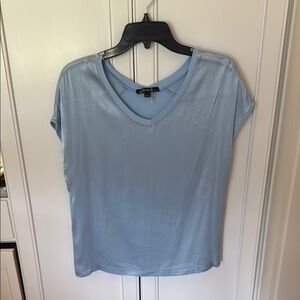 Charlie B Satin Women's Light Blue Top